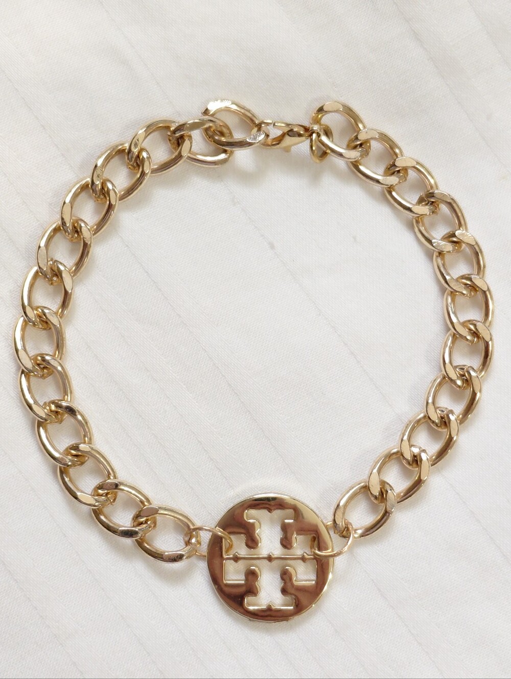 Tory Burch Gold Logo Bracelet